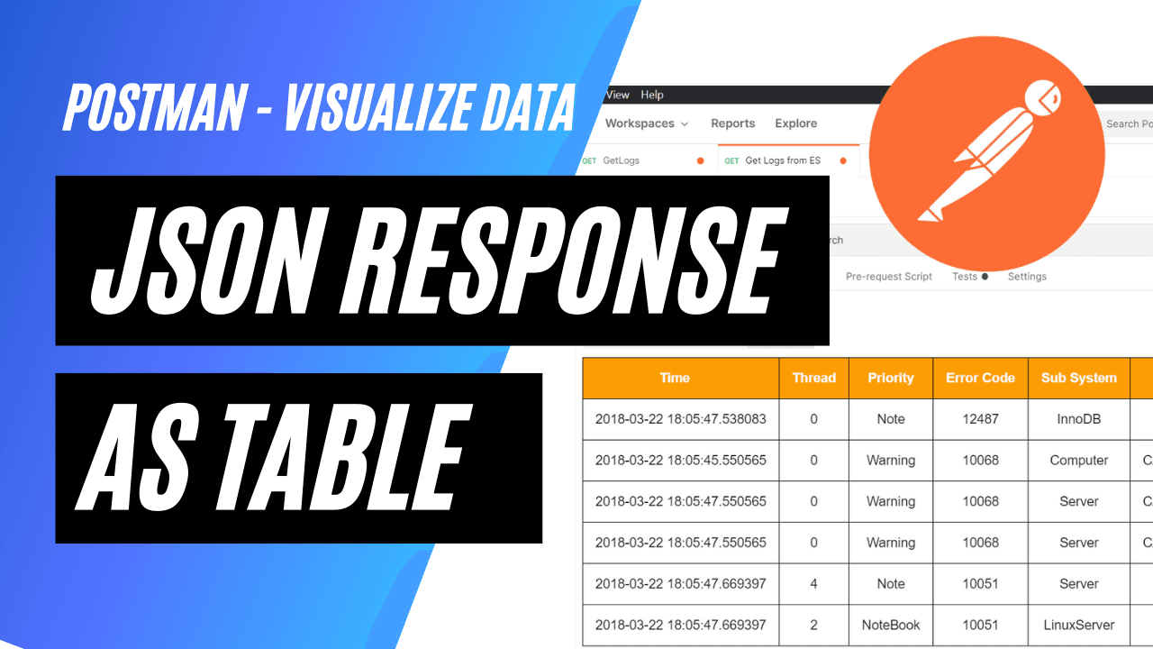 Visualize Json Responses in PostMan as a Table 💻