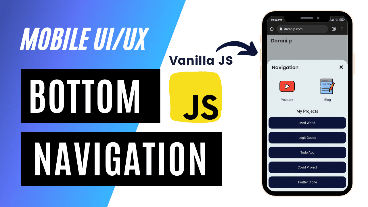 Stunning Bottom Navigation for Mobile